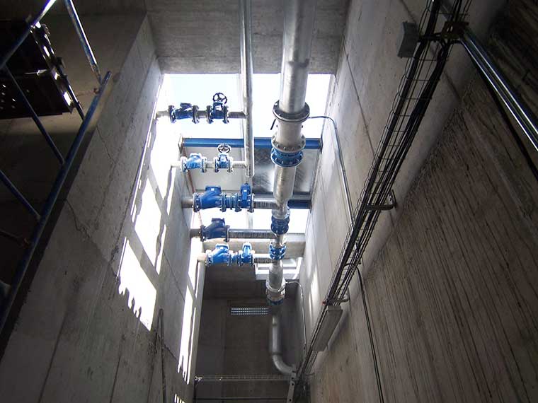 estación de bombeo hidráulico instalada por Hidrointec