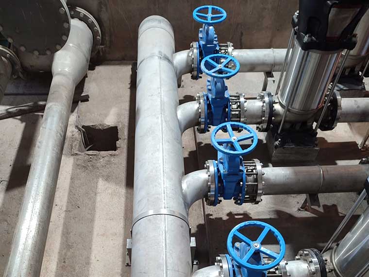 Reutilización de agua depurada HIdrointec válvulas